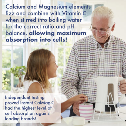 Sunshine Vitamins Instant CalMag-C - Fast-Acting Calcium, Magnesium & Vitamin C for Sleep