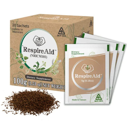 SUNTEN RespireAid™ All-Natural Lung Cleanse & Detox | 100g (20 Sachets) - 5g per Sachet