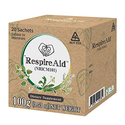SUNTEN RespireAid™ All-Natural Lung Cleanse & Detox | 100g (20 Sachets) - 5g per Sachet