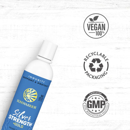 Fulvic Acid Complex All Natural Supports Skin Health | 8 oz Silver Strength by Sunwarrior