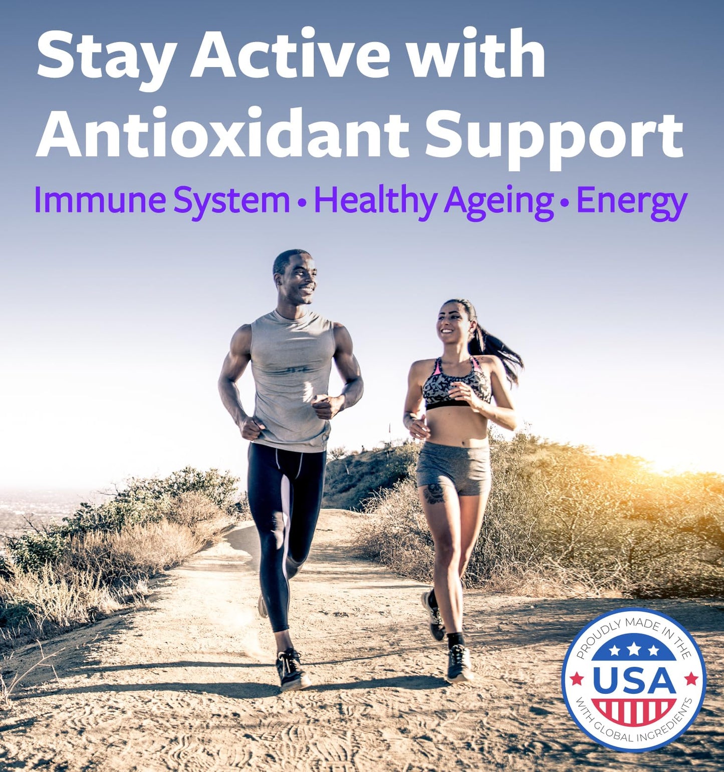 Super Antioxidants Supplement for Women & Men – High Potency Vegan (120 Capsules)