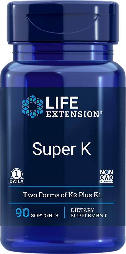 Super K with Advanced K2 Complex - 90 ct | Life Extension BritishVita | Premium UK Vitamins & Wellness Supplements