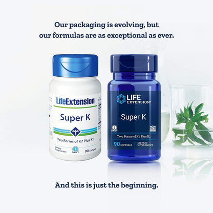 Super K with Advanced K2 Complex - 90 ct | Life Extension BritishVita | Premium UK Vitamins & Wellness Supplements