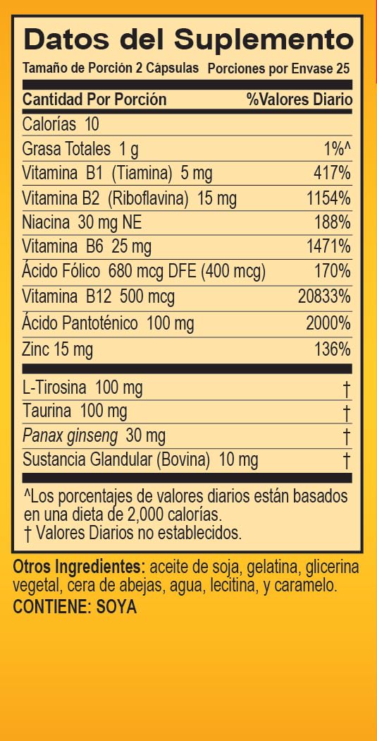 Super Macho Dietary Supplement – High Potency Zinc & 7 B Vitamins, Made in USA, 50 Softgels (2 Pack)