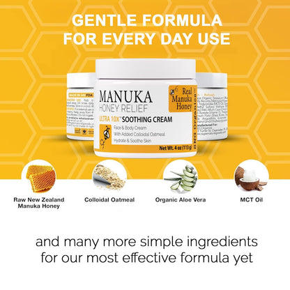 Super Natural Goods Manuka Honey Cream (4oz) – Hydrating Body Lotion