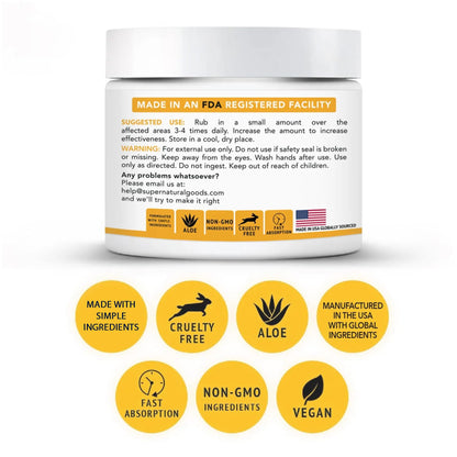 Super Natural Goods Manuka Honey Cream (4oz) – Hydrating Body Lotion