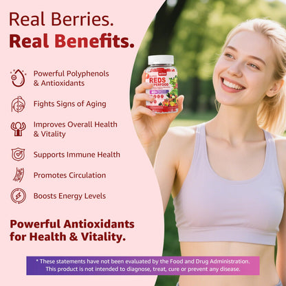 Super Reds Gummies – 40+ Superfoods for Immunity & Energy