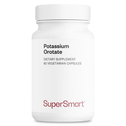 SuperSmart Potassium Orotate Supplement 450mg per Day (Enhanced Absorption) - Potassium with Orotic Acid | Non-GMO & Gluten Free - 60 Vegetarian Capsules BritishVita | Premium UK Vitamins & Wellness Supplements