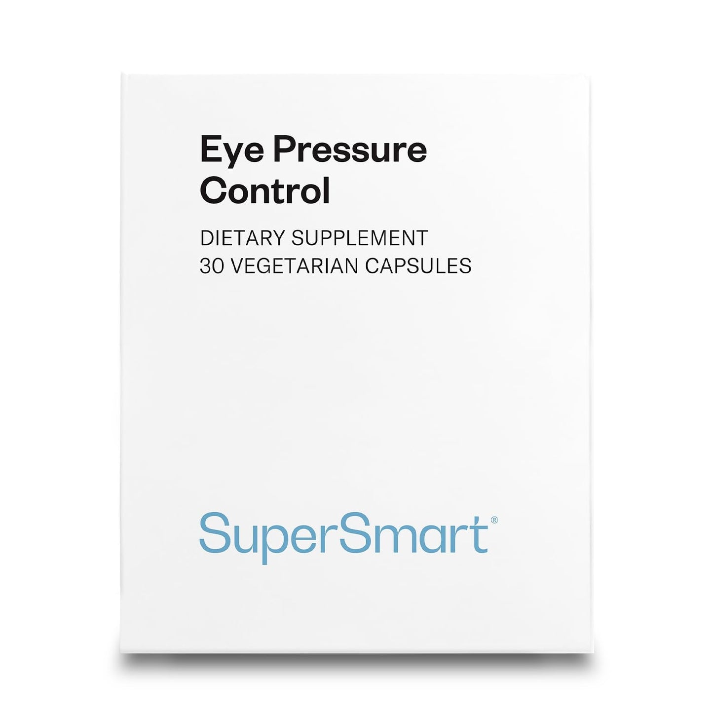 SuperSmart Eye Pressure Control Supplement - Mirtoselect Bilberry & Pycnogenol - 30 Vegetarian Capsules | Non-GMO & Gluten Free