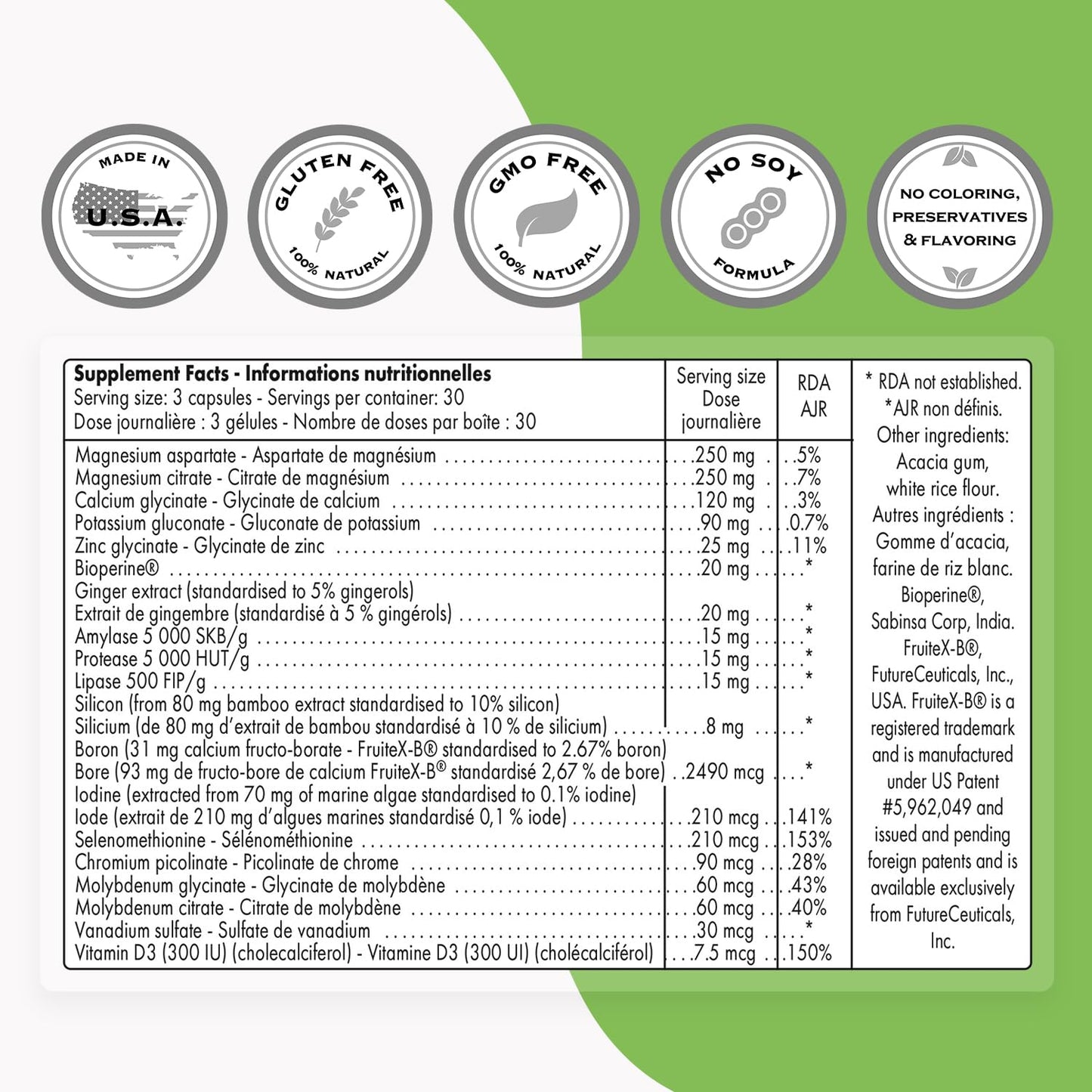 SuperSmart Multimineral Complex - Full Spectrum, Non-GMO, Gluten Free | 90 Vegetarian Capsules