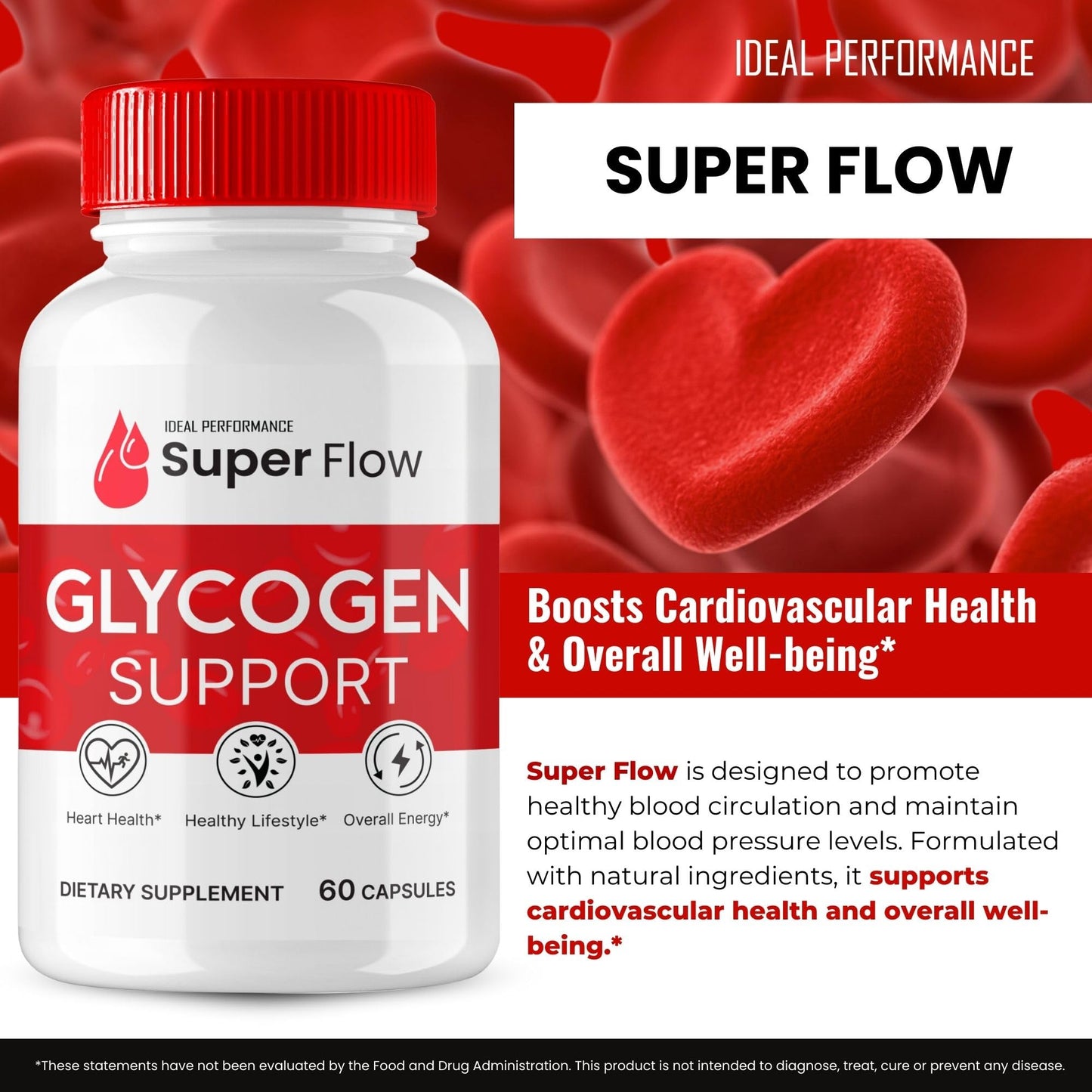 Super Flow Glycogen Support | Glyco Optimizer Pills + Blood Support