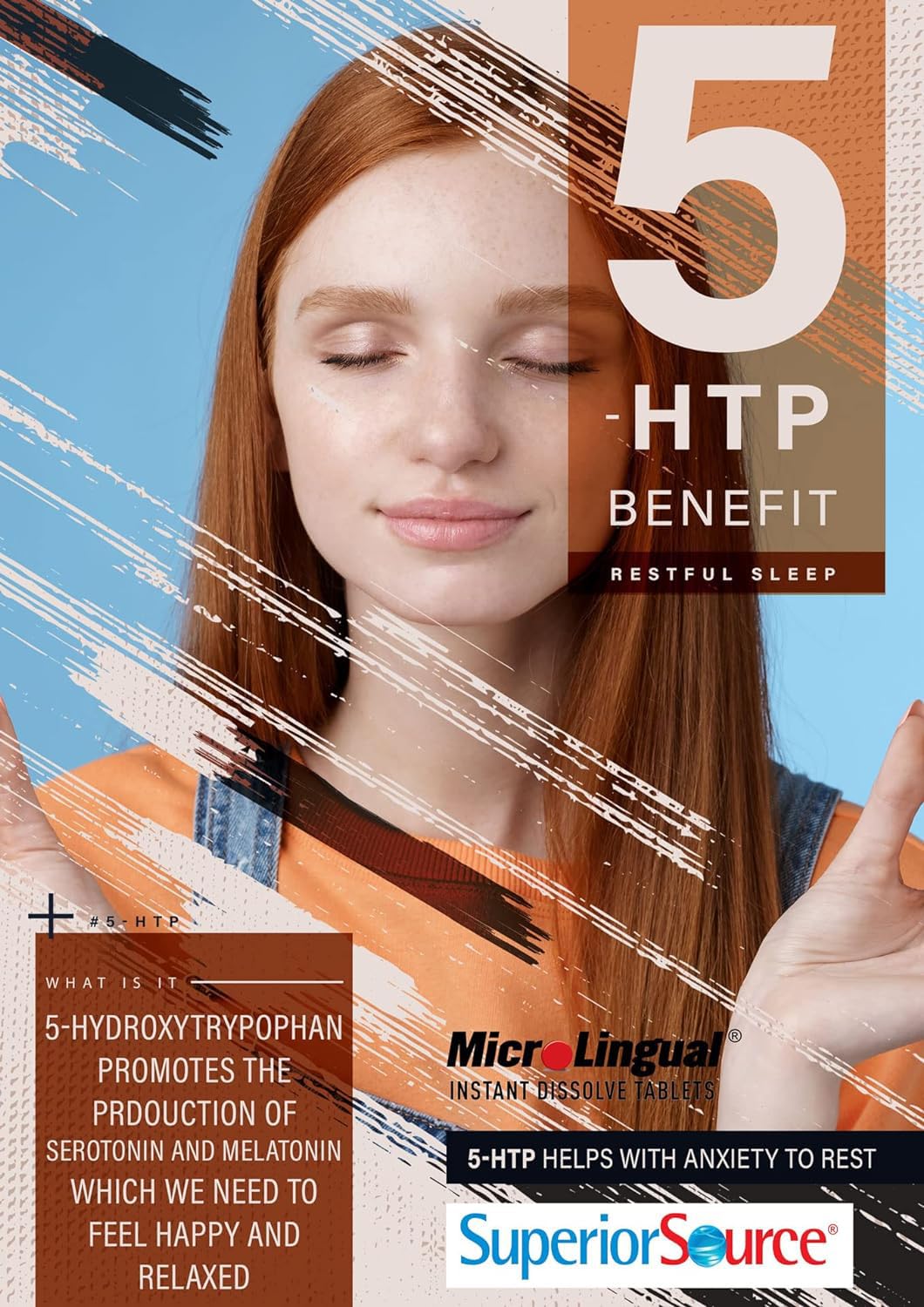Superior Source 5-HTP 75 mg – Instant Dissolve for Sleep & Serotonin Support