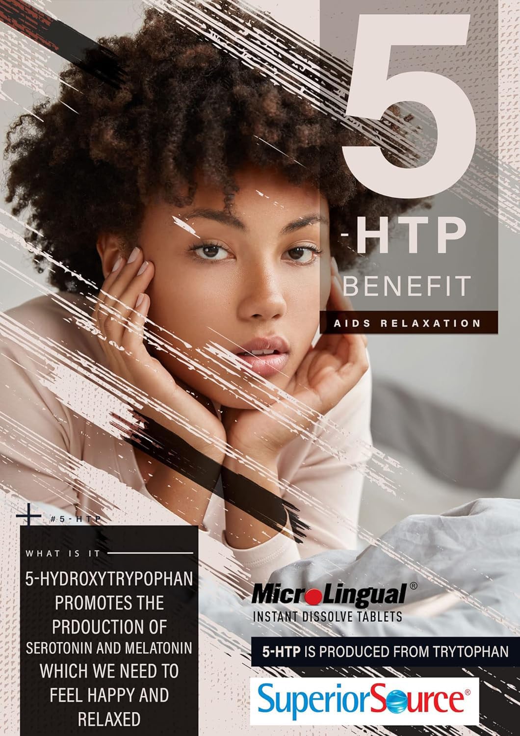 Superior Source 5-HTP 75 mg – Instant Dissolve for Sleep & Serotonin Support