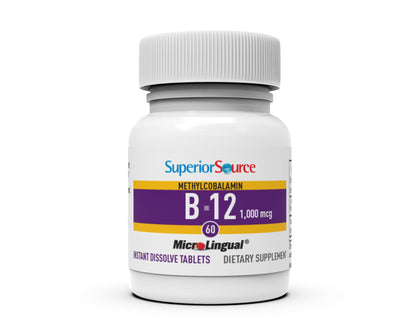 Superior Source No Shot Methylcobalamin B-12 1,000 mcg   Sublingual Tablets