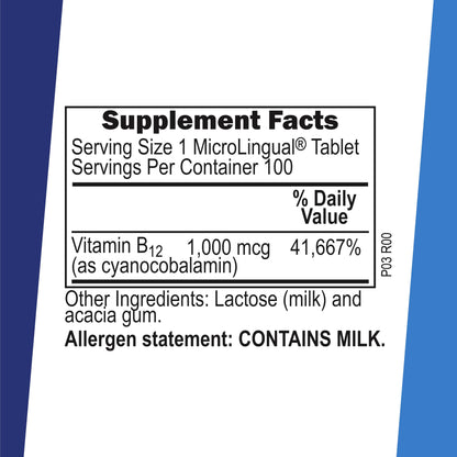 Superior Source No Shot Vitamin B-12 Cyanocobalamin 1000 mcg Sublingual Tablets – Energy, Brain Health & Wellness