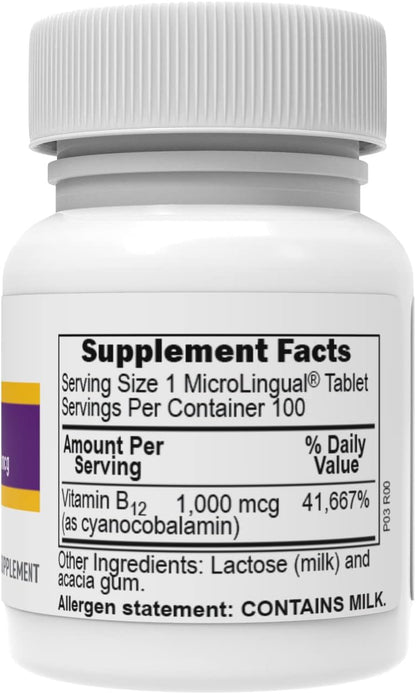 Superior Source No Shot B-12 1000 mcg Cyanocobalamin – Sublingual Tablets (Pack of 2)
