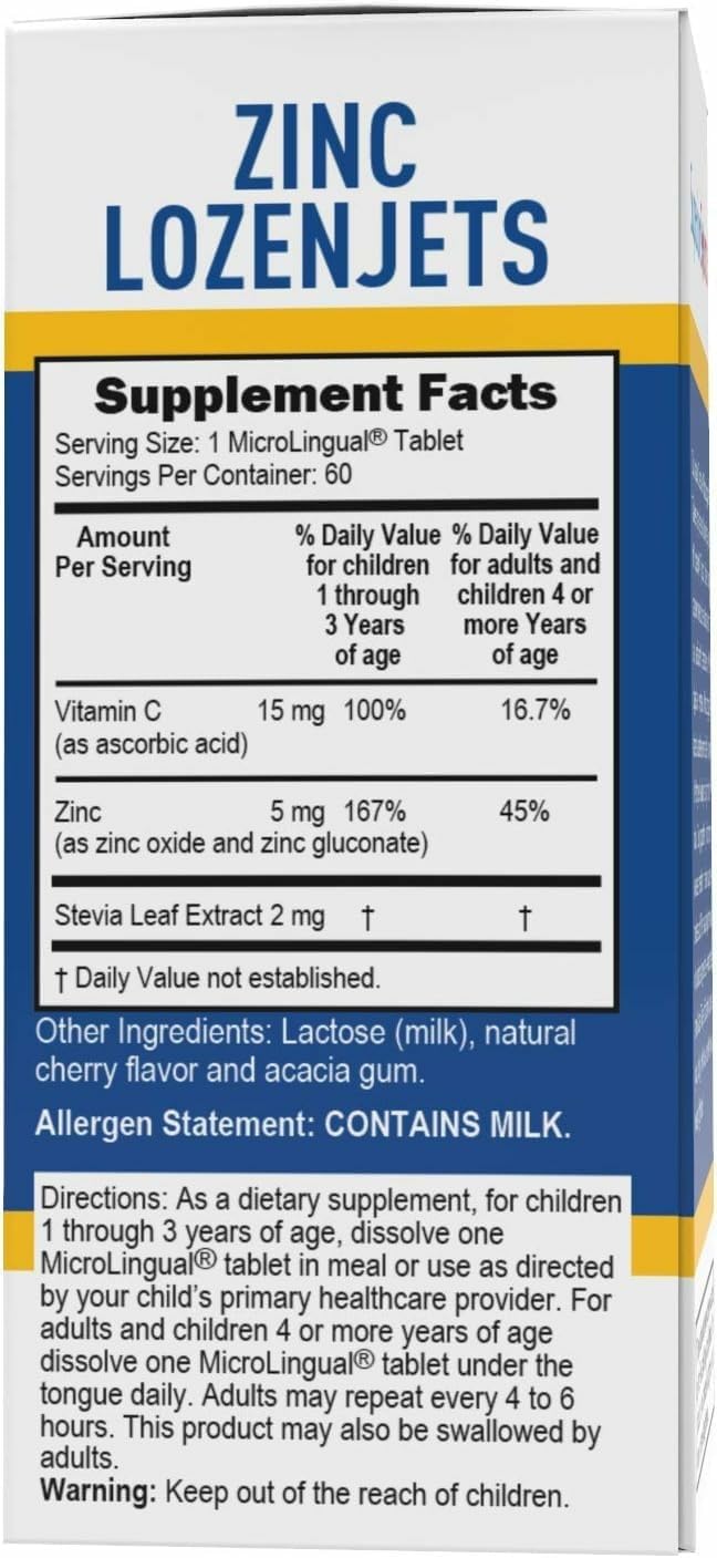 Superior Source Zinc Lozenjets – Immune Support, Instant-Dissolve Tablets (Pack of 2)