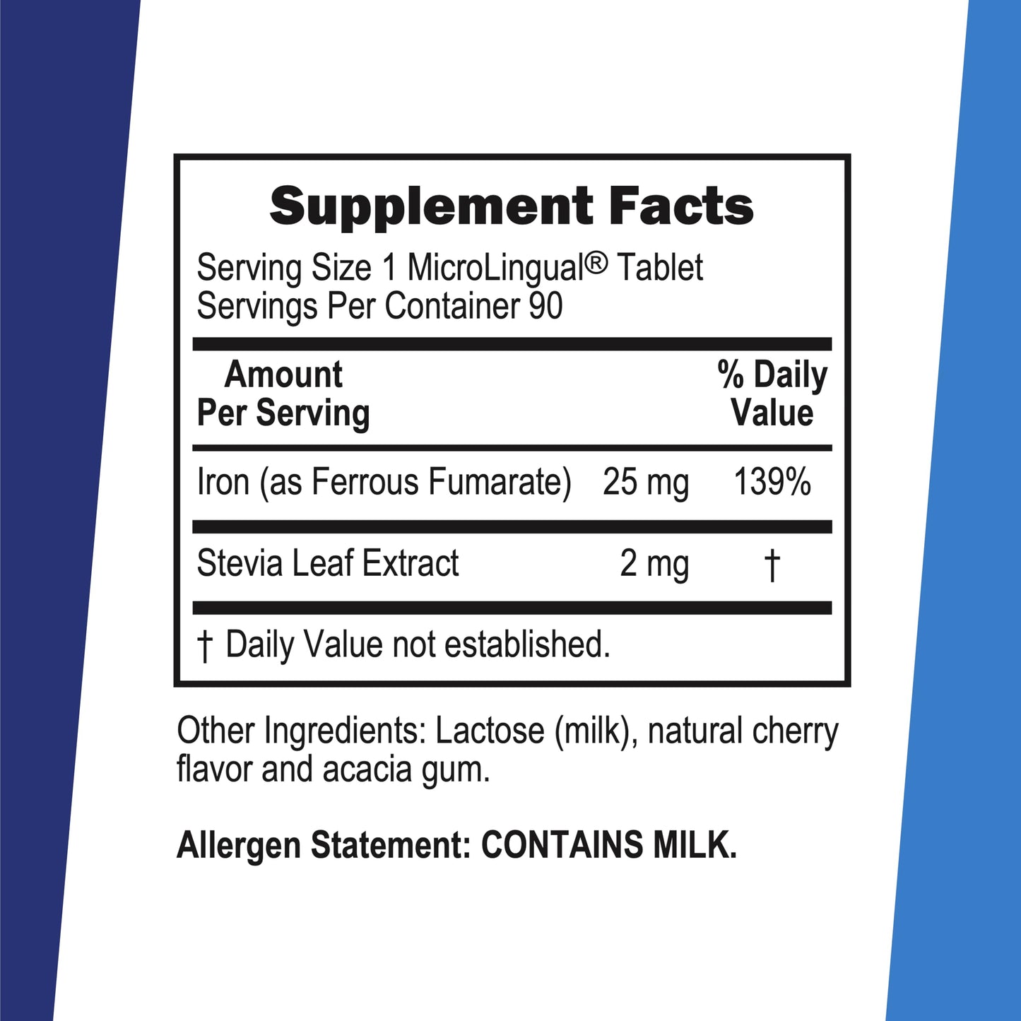 Superior Source Just Women Iron 25 mg – Ferrous Fumarate for Women | Instant Dissolve MicroLingual Iron Supplement (90 Tablets)