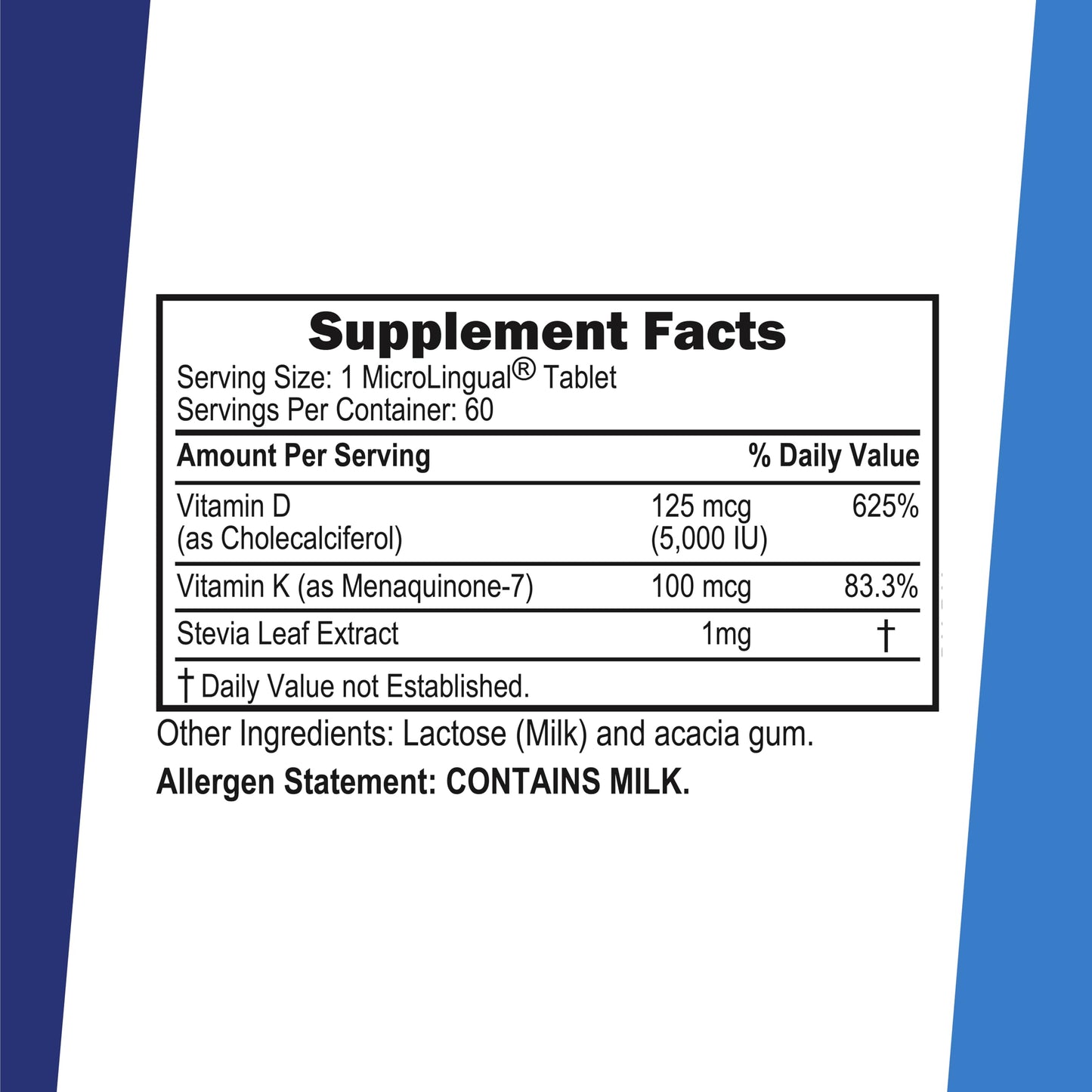 Superior Source K2 MK-7 100 mcg + D3 5000 IU | MicroLingual 60 Count