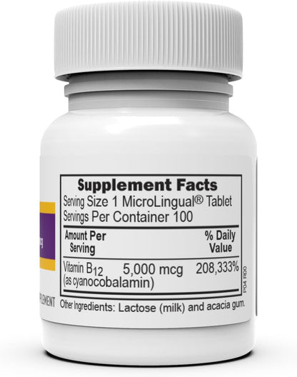 Superior Source No Shot Methylcobalamin B12 + Folic Acid Multivitamin - 60 Count (Pack of 2)