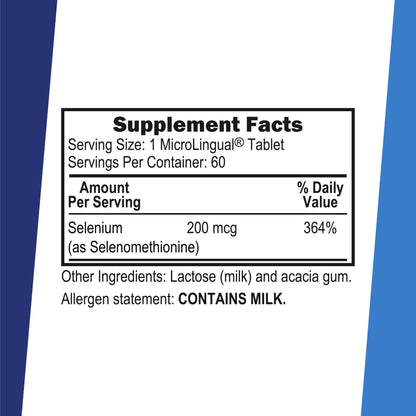 Superior Source Selenium 200 mcg - Immune & Thyroid Support | Instant Dissolve MicroLingual Tablets
