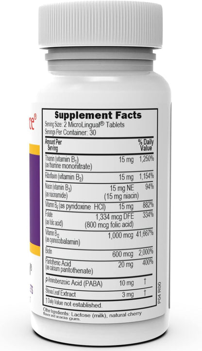 Superior Source Women's B Complex – Energy Support Multivitamin with B12 & B3 (60 Sublingual Tablets)