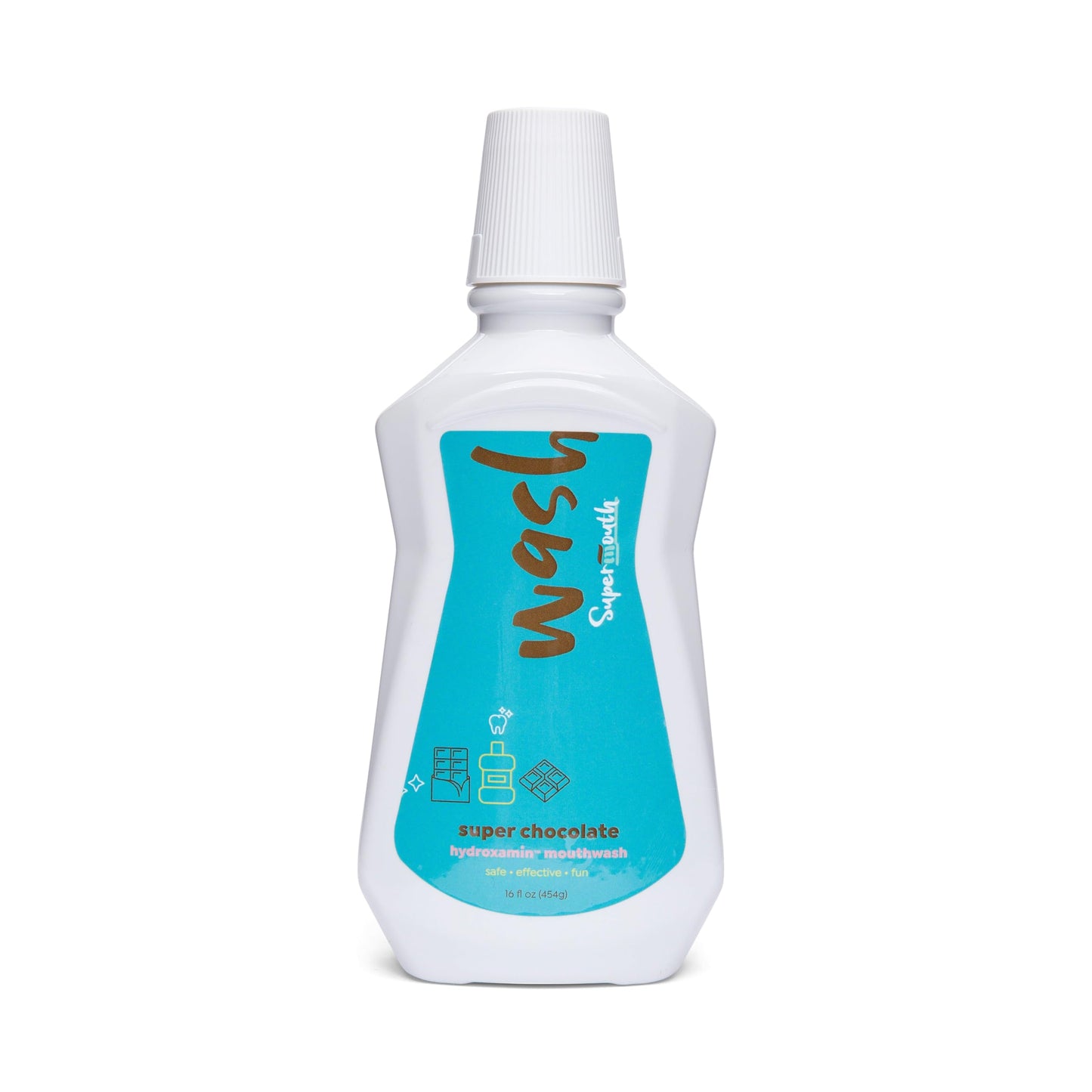 SuperMouth® Fluoride-Free Mouthwash – Nano-Hydroxyapatite, D3 & K2, Prebiotics, Alkaline pH 8.5, Alcohol-Free | 4 Flavors