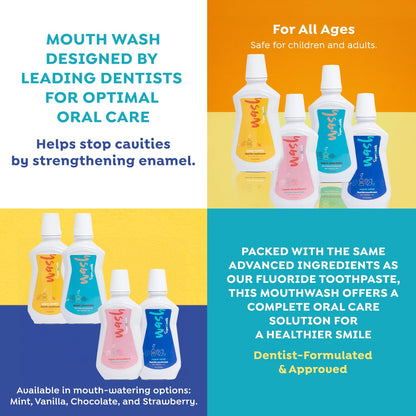 SuperMouth® Fluoride Mouthwash | Enamel Strength, Nano-Hydroxyapatite, D3 & K2