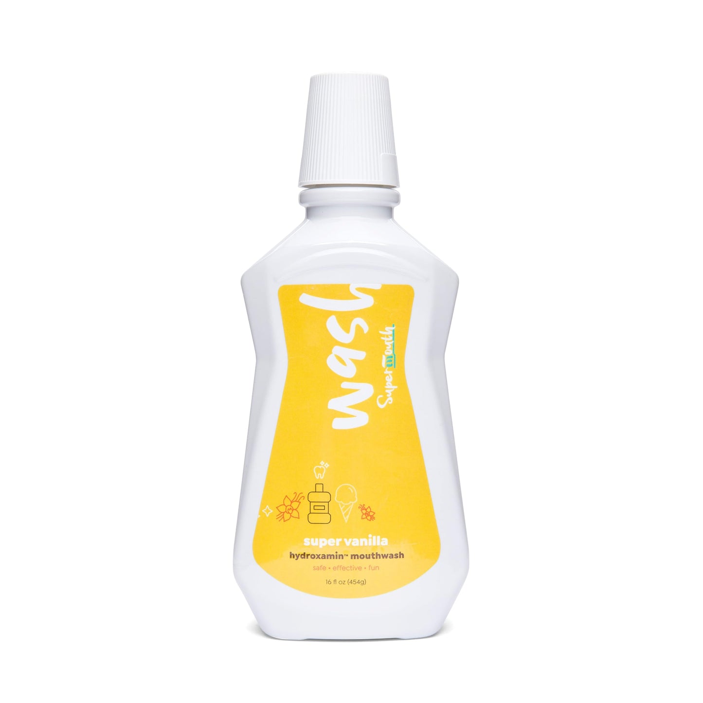 SuperMouth® Fluoride-Free Mouthwash – Nano-Hydroxyapatite, D3 & K2, Prebiotics, Alkaline pH 8.5, Alcohol-Free, 4 Flavors