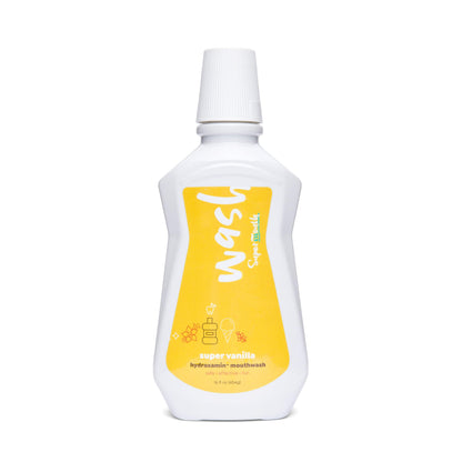 SuperMouth® Fluoride-Free Mouthwash – Nano-Hydroxyapatite, D3 & K2, Prebiotics, Alkaline pH 8.5, Alcohol-Free, 4 Flavors