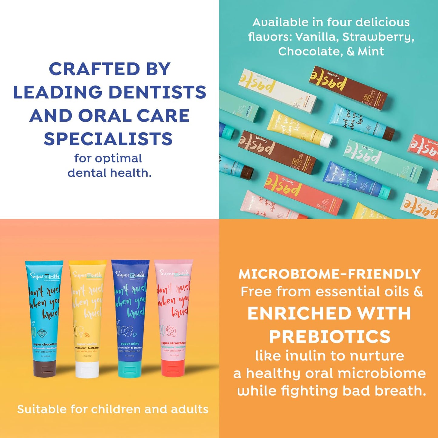SuperMouth Nano Hydroxyapatite Toothpaste – Non-Fluoride, Remineralizing