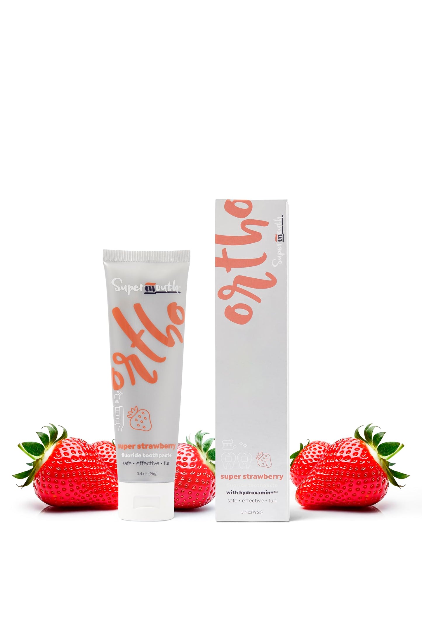SuperMouth Ortho Toothpaste – Braces & Aligners (Fluoride + Nano Hydroxyapatite)