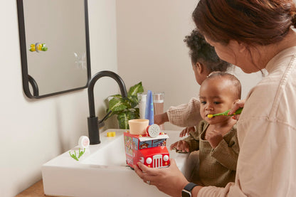 SuperMouth Toddler Toothbrush – Ultra Soft Bristles, 0-5, AR Sticker