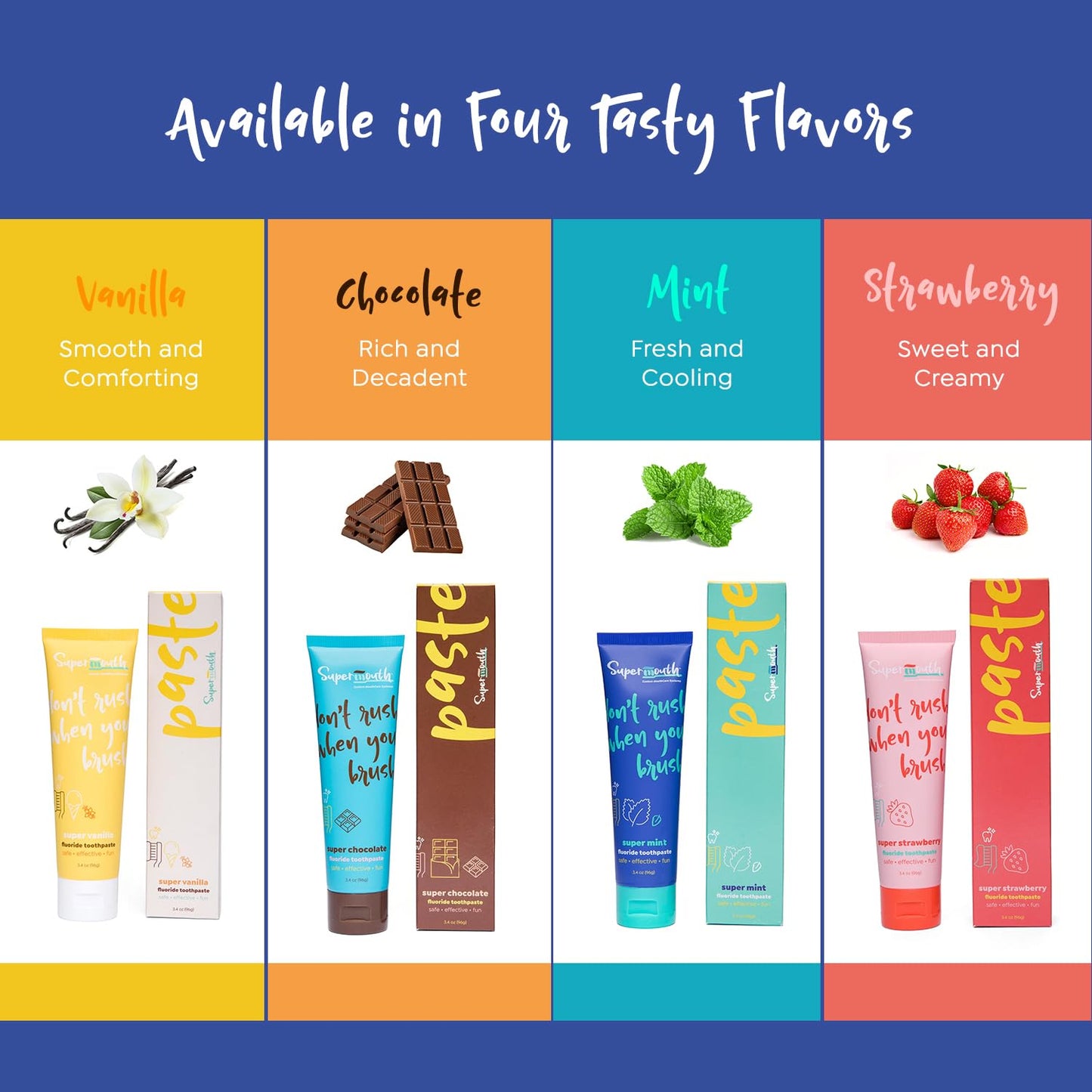 SuperMouth Fluoride Toothpaste for Adults & Kids | Enamel Protection, Whitening, Nano Hydroxyapatite