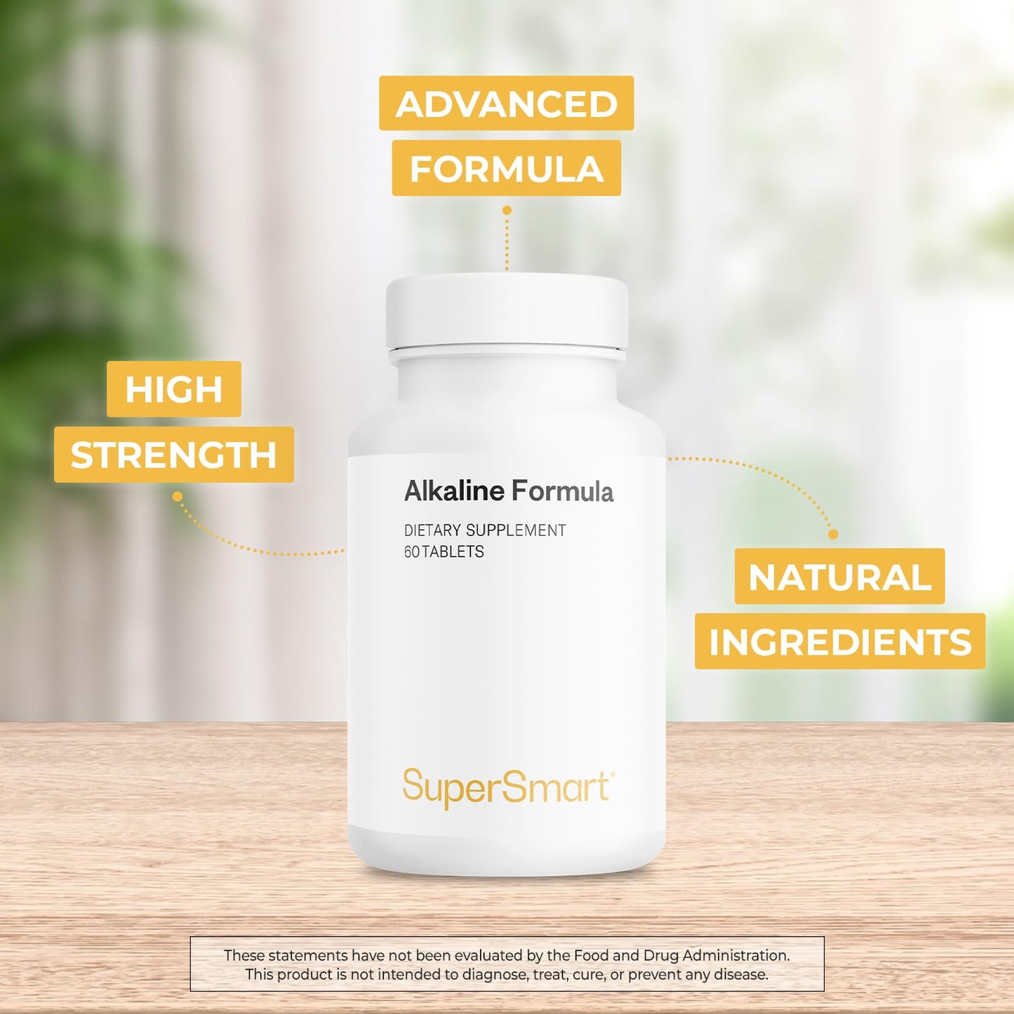 Supersmart Alkaline Formula Supplement (Advanced Formula) – 60 Tablets | Non-GMO & Gluten Free