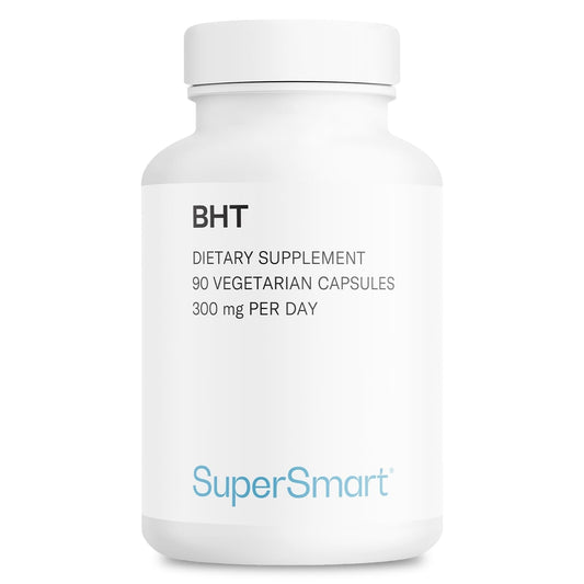 Supersmart BHT Supplement 300mg Daily – Non-GMO, Gluten Free, 90 Vegetarian Capsules BritishVita | Premium UK Vitamins & Wellness Supplements
