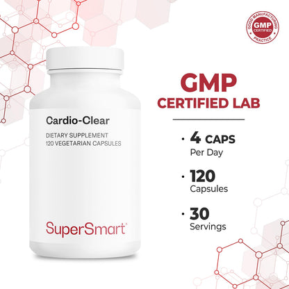 Supersmart Cardio Clear Garlic EDTA Supplement - 120 Veg Capsules
