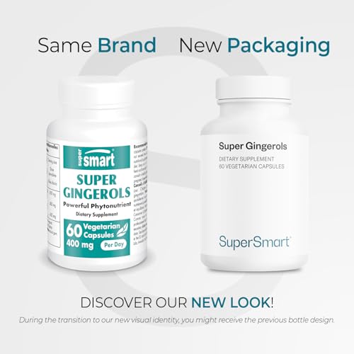 Supersmart Gingerols 400mg Daily – High Potency 20% Gingerols | Non-GMO & Gluten Free