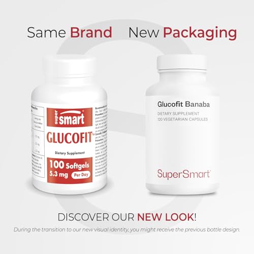 Glucofit 5.3 mg Daily Banaba Leaf (Corosolic Acid) – Supersmart, 100 Softgels