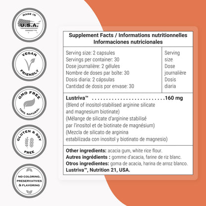 Supersmart Hair Growth Booster 160mg/day | Lustriva Biotin 40x Soluble | 60 Veggie Capsules