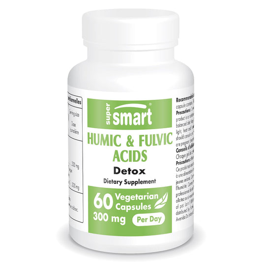 Supersmart Humic & Fulvic Acid Supplement 300mg Daily - 60 Veg Capsules BritishVita | Premium UK Vitamins & Wellness Supplements