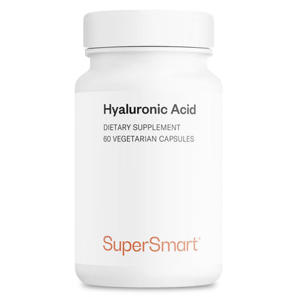 Supersmart Hyaluronic Acid 300mg/day | High MW 1.2M Da | Non-GMO & Gluten Free | 60 Vegetarian Capsules