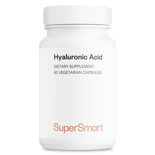 Supersmart Hyaluronic Acid 300mg/day | High MW 1.2M Da | Non-GMO & Gluten Free | 60 Vegetarian Capsules BritishVita | Premium UK Vitamins & Wellness Supplements