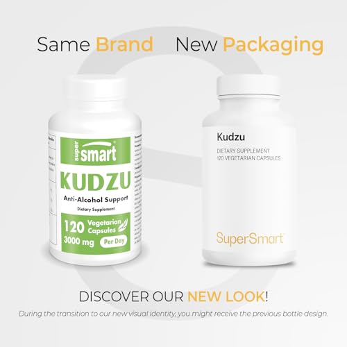 Supersmart Kudzu Extract 500 mg – Full Spectrum, Non-GMO, Gluten Free