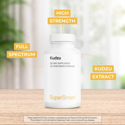 Supersmart Kudzu Extract 500 mg – Full Spectrum, Non-GMO, Gluten Free