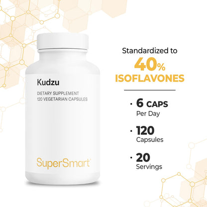 Supersmart Kudzu Extract 500 mg – Full Spectrum, Non-GMO, Gluten Free