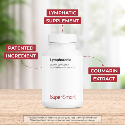 Supersmart Lymphatonic 40mg/Day – Lymphatic Drainage Supplement | Melilotus officinalis | 120 Veg Capsules