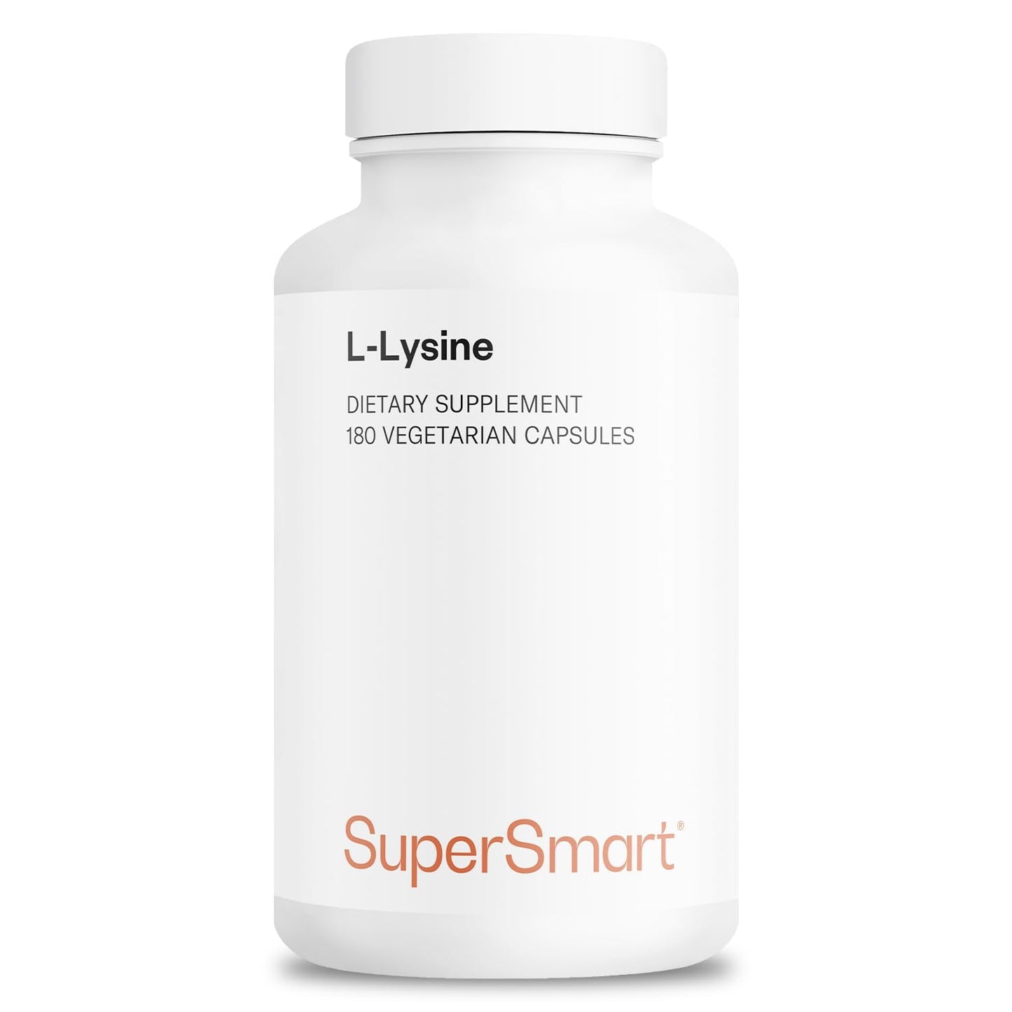 Supersmart L-Lysine 6000mg – High Strength Essential Amino Acid | Non-GMO, Gluten Free, 180 Vegetarian Capsules