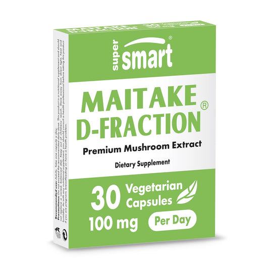 Supersmart Maitake D-Fraction Pro 100mg – Premium Mushroom Extract, Non-GMO & Gluten Free, 30 Vegetarian Capsules BritishVita | Premium UK Vitamins & Wellness Supplements