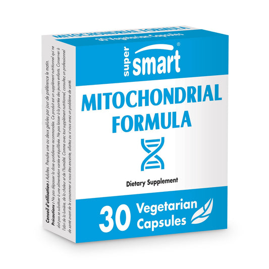 SuperSmart Mitochondrial Formula Advanced - PQQ, R-Lipoic Acid & Acetyl-L-Carnitine | Non-GMO, Gluten Free | 30 Vegetarian Capsules BritishVita | Premium UK Vitamins & Wellness Supplements